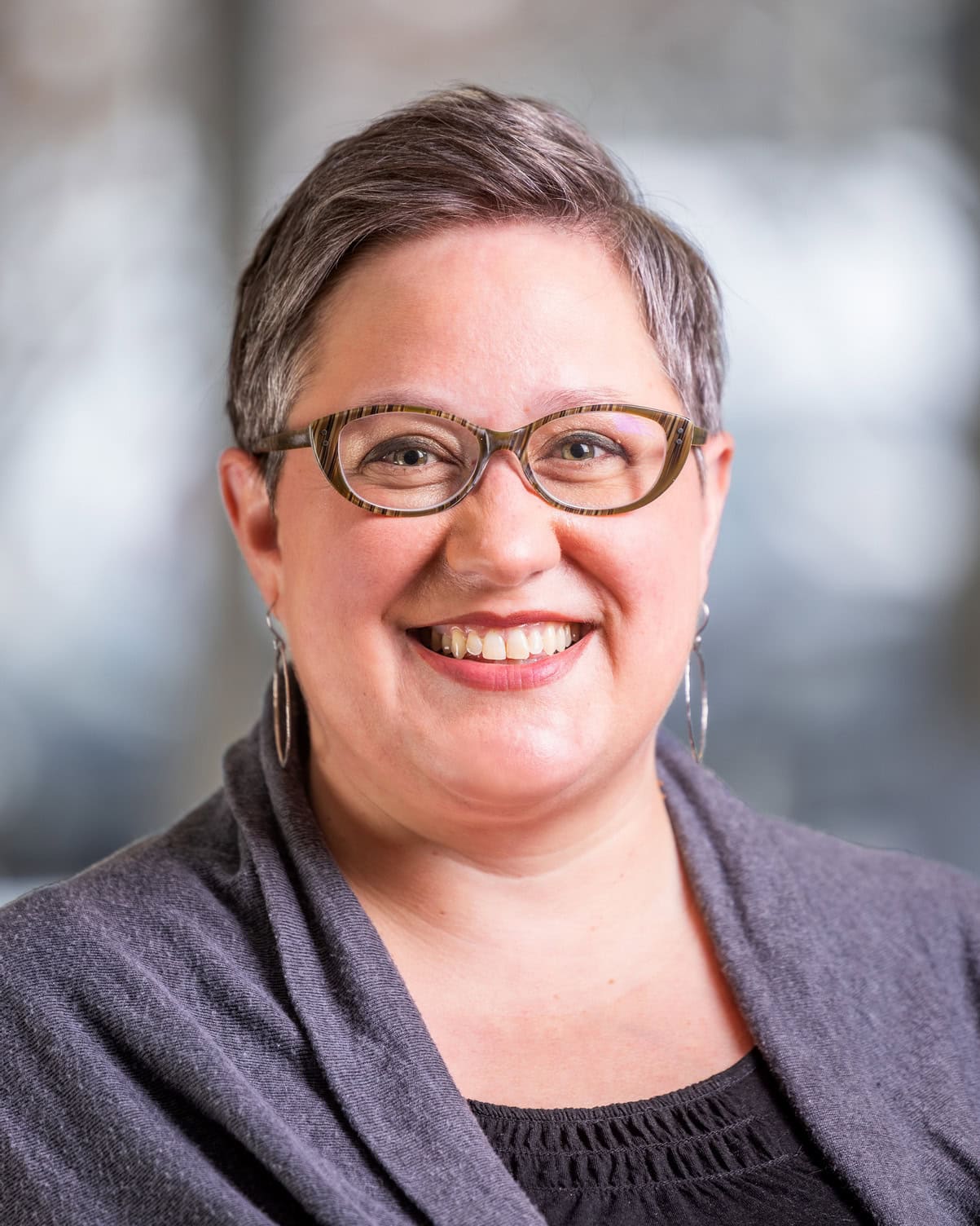 Jen Garrett-Ostermiller smiling at the camera