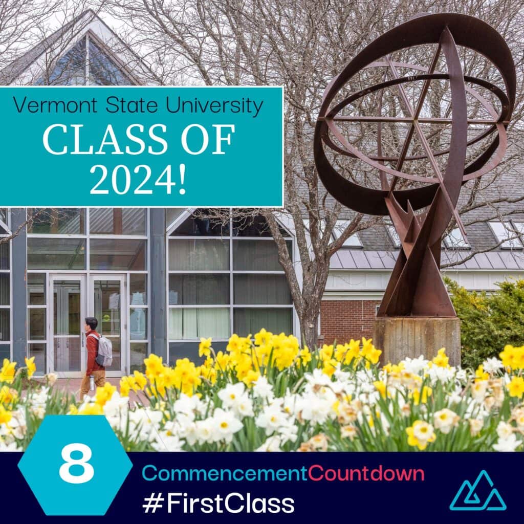 A flowery graphic that says "Class of 2024."