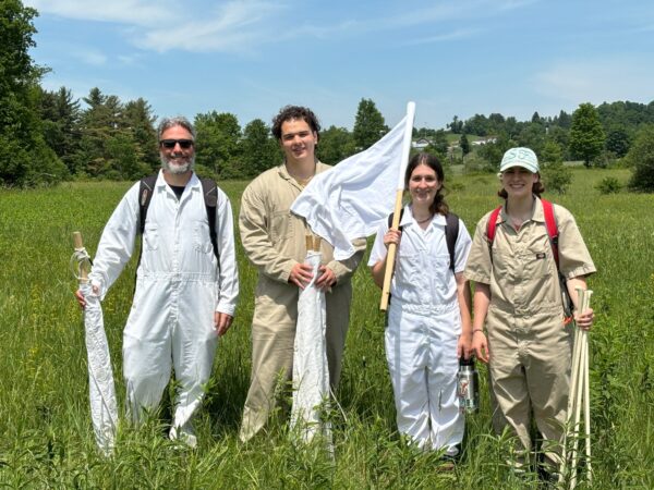 VTSU Faculty and Students in the Field Performing Tick Research